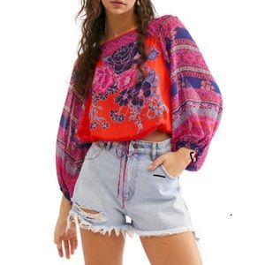 Free People Pop Combo blouse XS